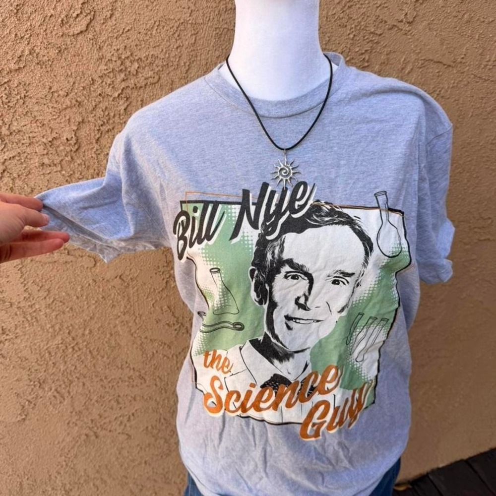 Bill Nye the Science Guy grey t-shirt